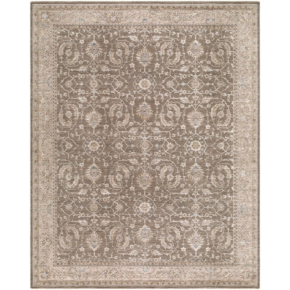 Arda Light Gray Machine Woven Rug by Livabliss