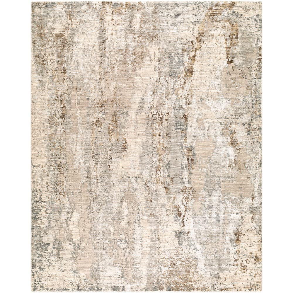 Arda Taupe Machine Woven Rug by Livabliss