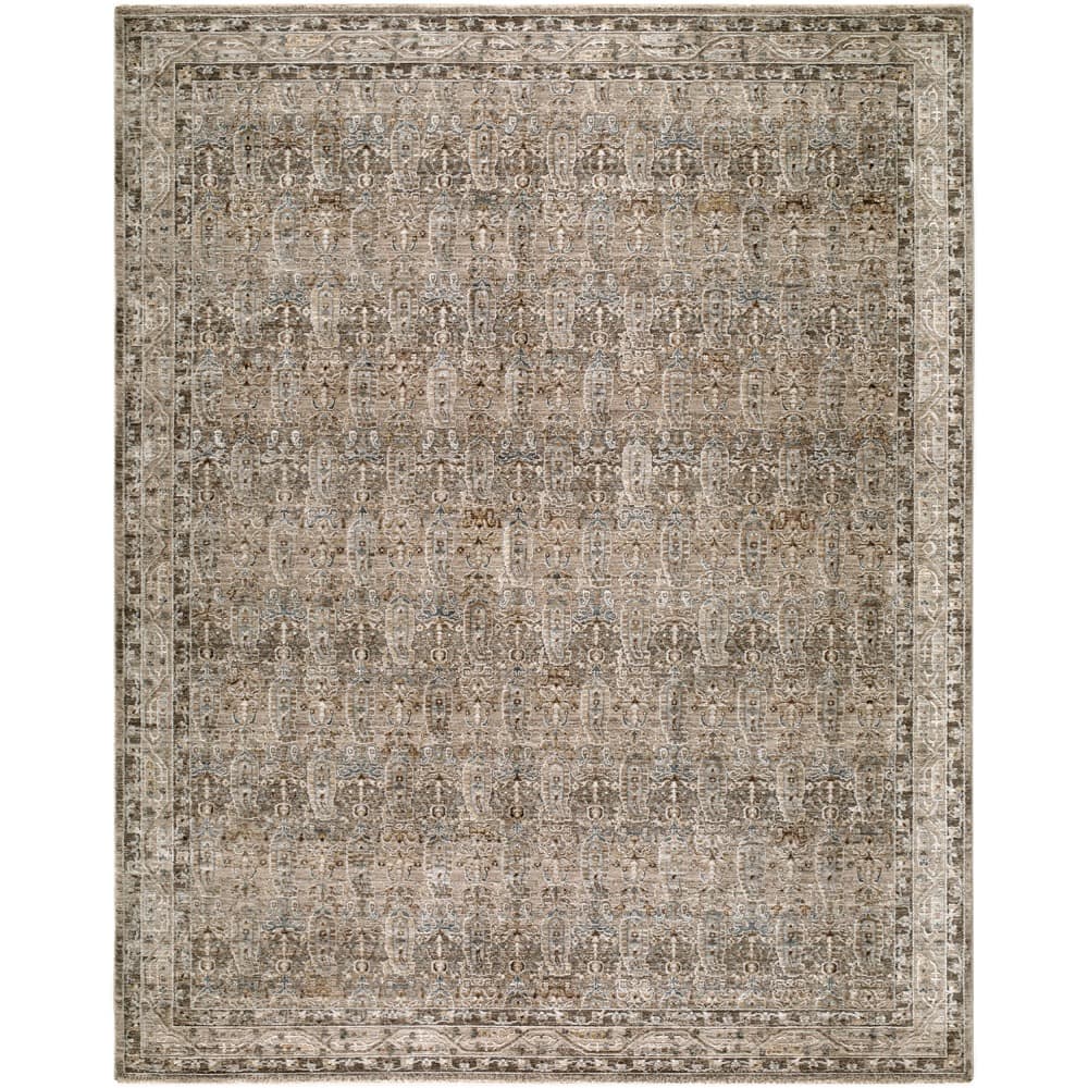 Arda Medium Gray Machine Woven Rug by Livabliss
