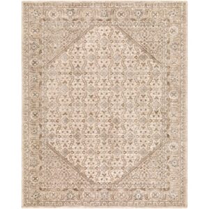 Arda Light Gray Machine Woven Rug by Livabliss