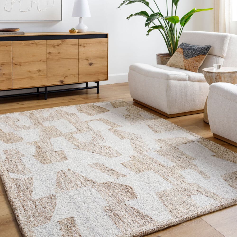 Andes Beige Handmade Rug by Livabliss - Image 2
