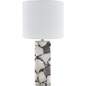 Angelo Light Gray Stone Table Lamp by Livabliss