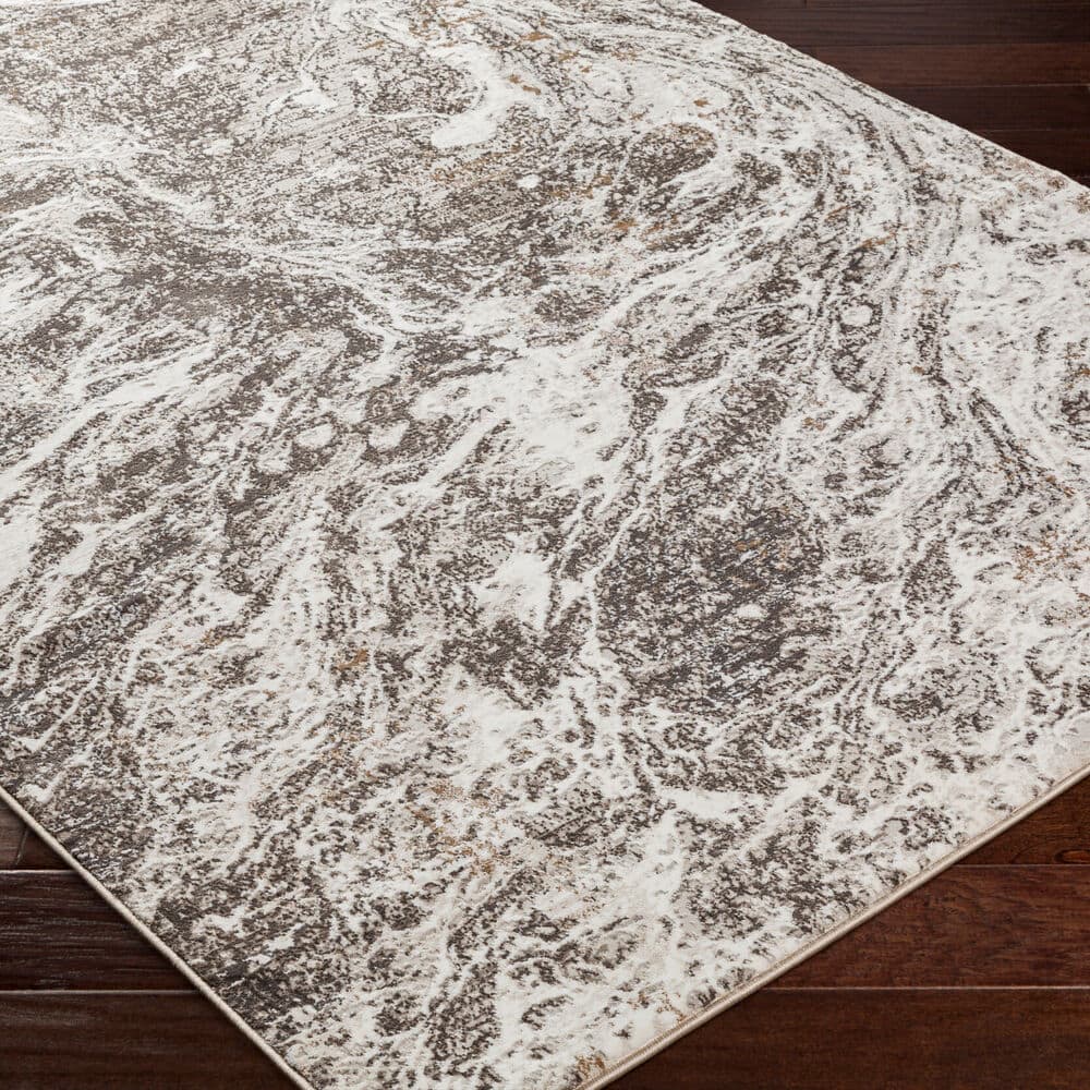 Allegro Plus Light Gray Machine Woven Rug by Livabliss - Image 3