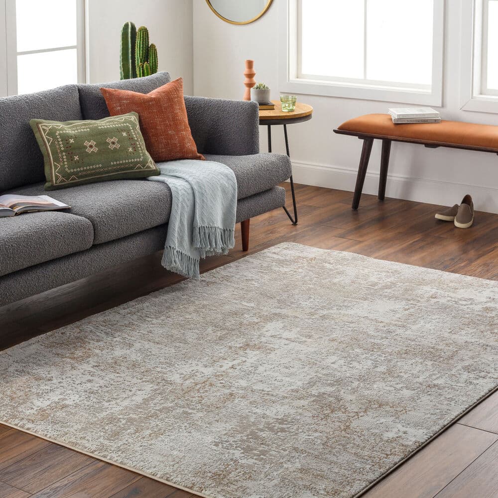 Allegro Plus Ivory Machine Woven Rug by Livabliss - Image 2