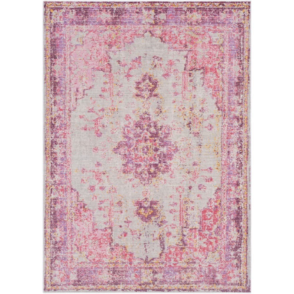 Antioch Red Machine Woven Rug by Livabliss - Image 6