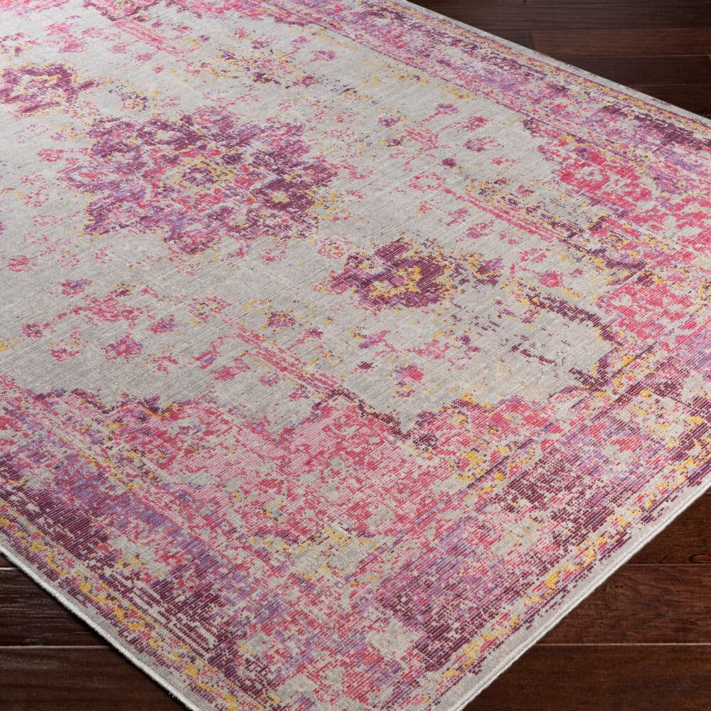Antioch Red Machine Woven Rug by Livabliss - Image 3