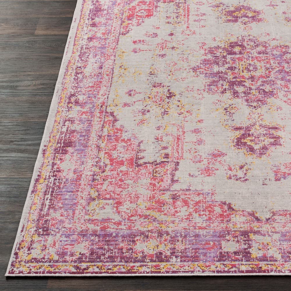 Antioch Red Machine Woven Rug by Livabliss - Image 5