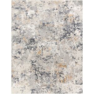 Aisha Charcoal Machine Woven Rug by Livabliss