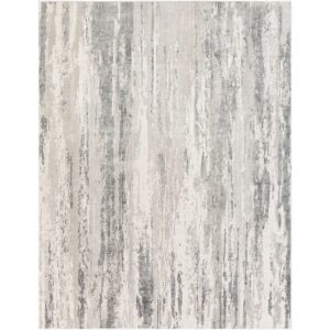 Aisha Gray Machine Woven Rug by Livabliss