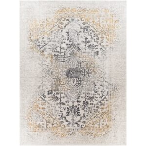 Aisha Charcoal Machine Woven Rug by Livabliss