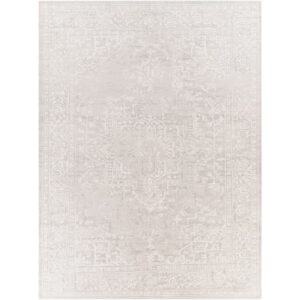Aisha Gray Machine Woven Rug by Livabliss