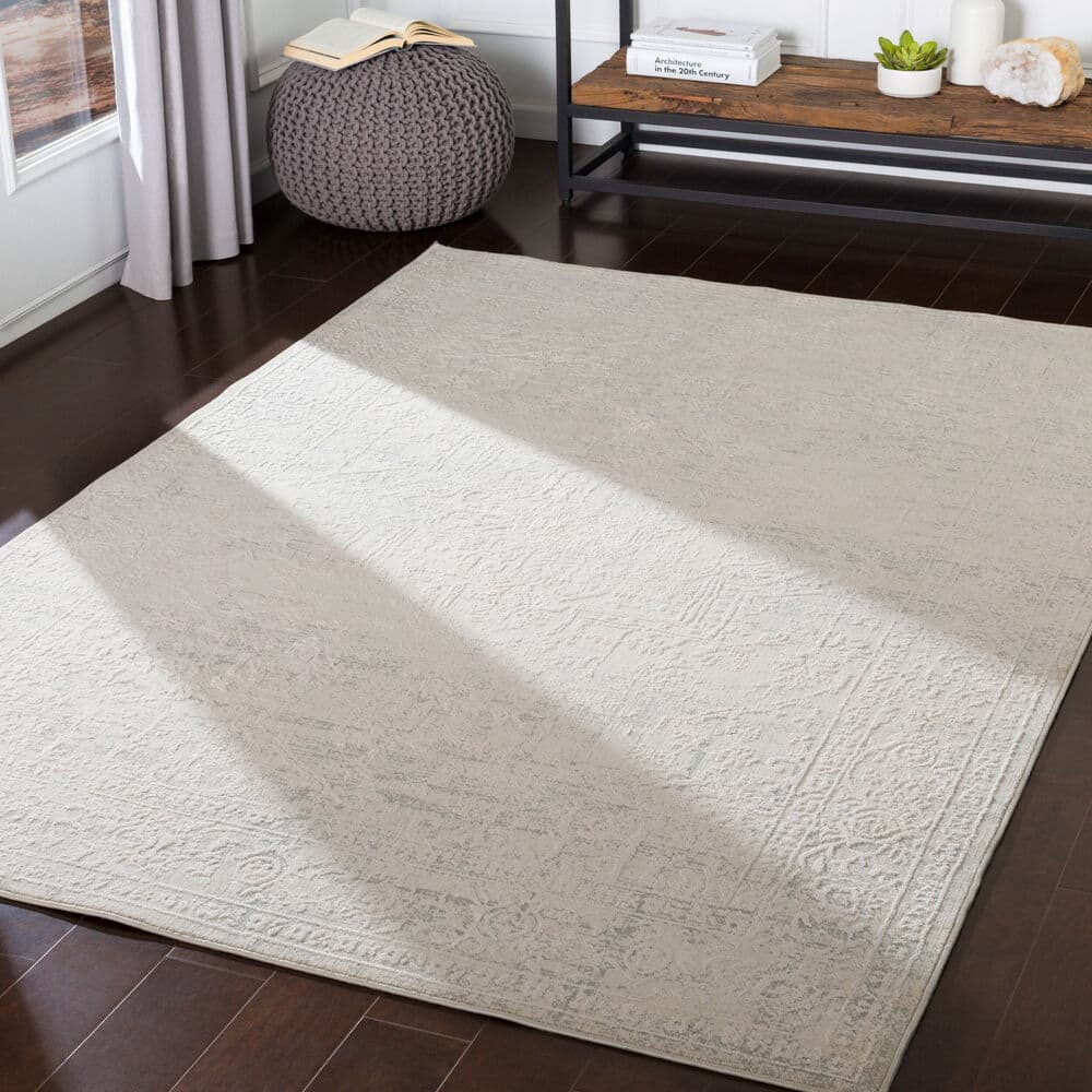 Aisha Gray Machine Woven Rug by Livabliss - Image 2
