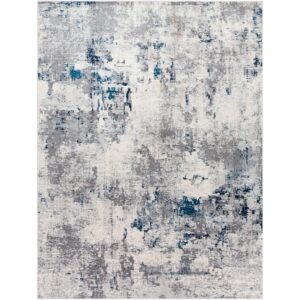 Aisha Charcoal Machine Woven Rug by Livabliss