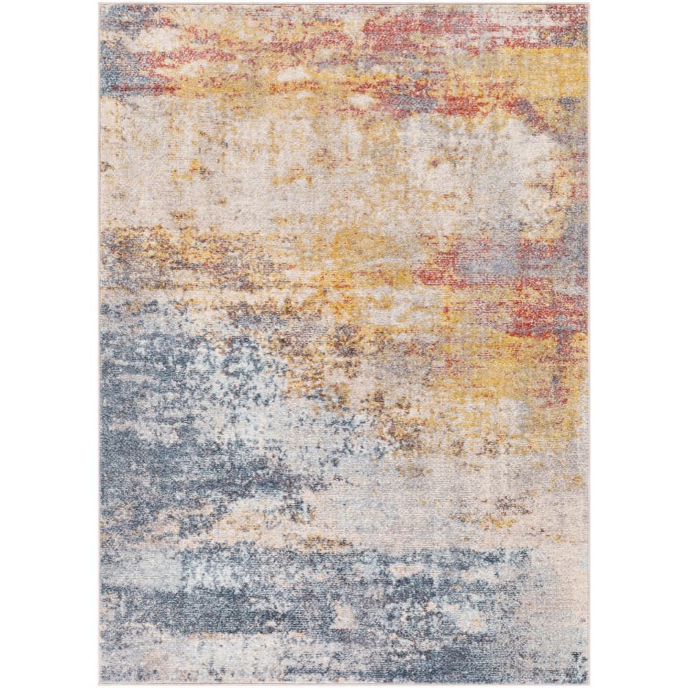 Ankara Dark Blue Machine Woven Rug by Livabliss - Image 8