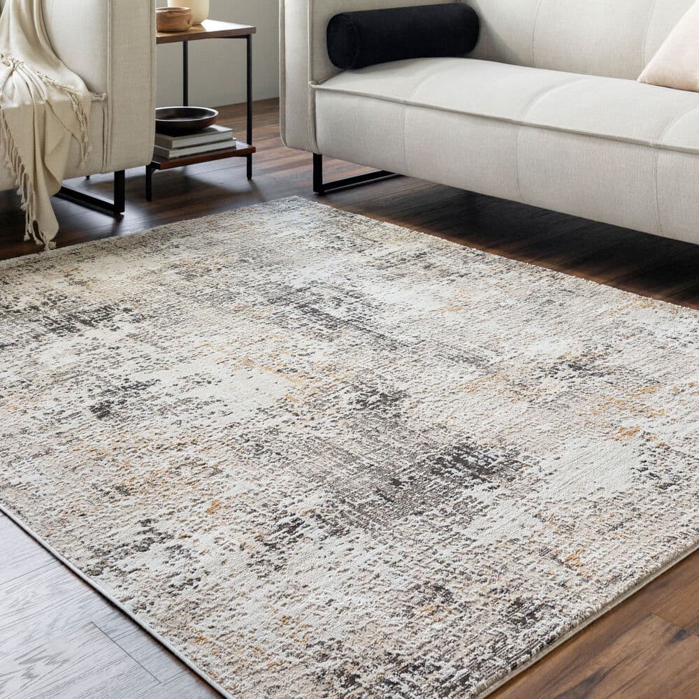 Allegro Tan Machine Woven Rug by Livabliss - Image 2