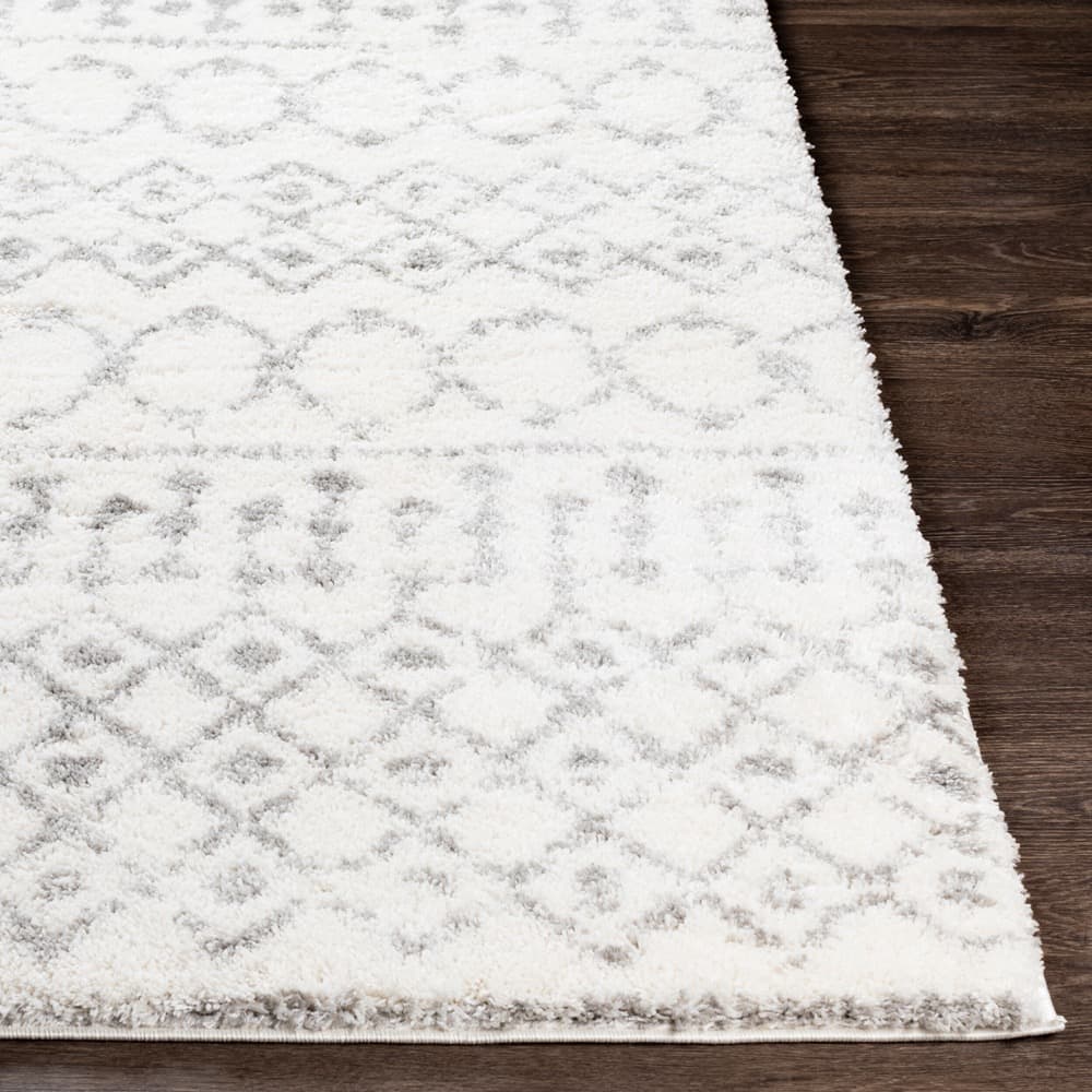 Aliyah Shag Off-White Machine Woven Rug by Livabliss - Image 5