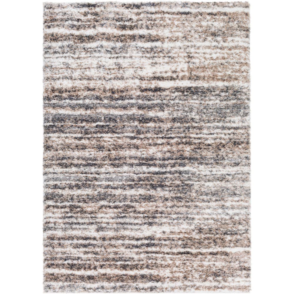 Aliyah Shag Brown Machine Woven Rug by Livabliss - Image 6
