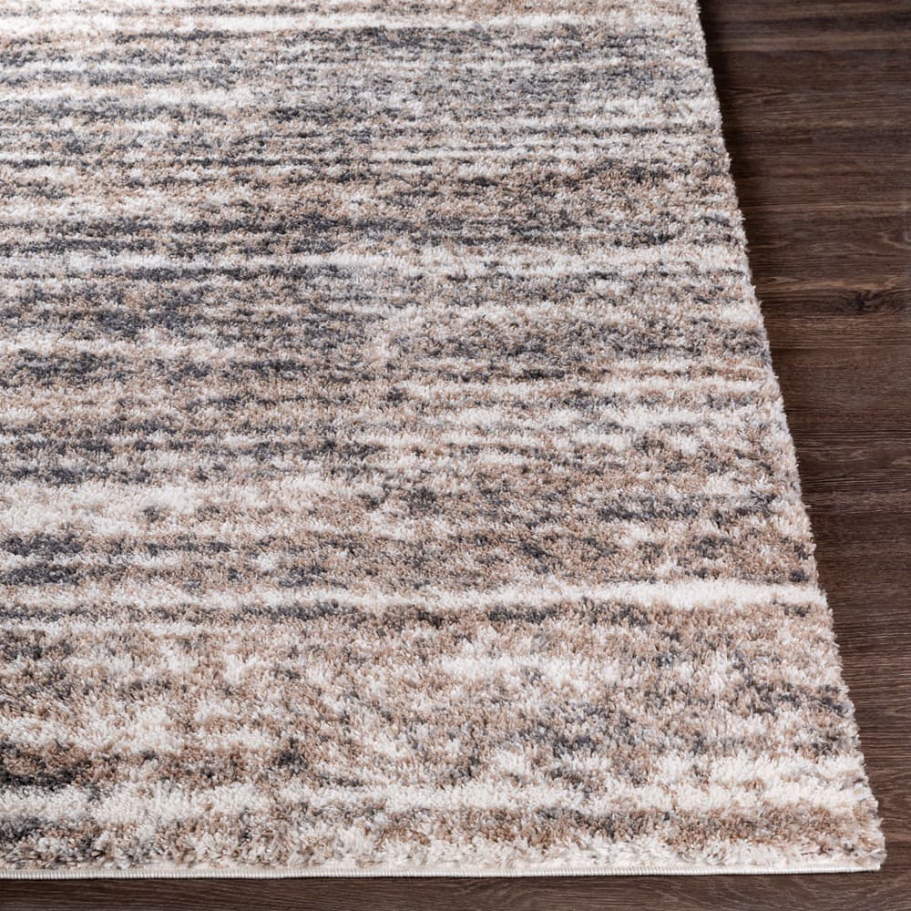 Aliyah Shag Brown Machine Woven Rug by Livabliss - Image 5