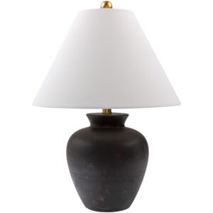 Dalle Black Ceramic Table Lamp by Livabliss