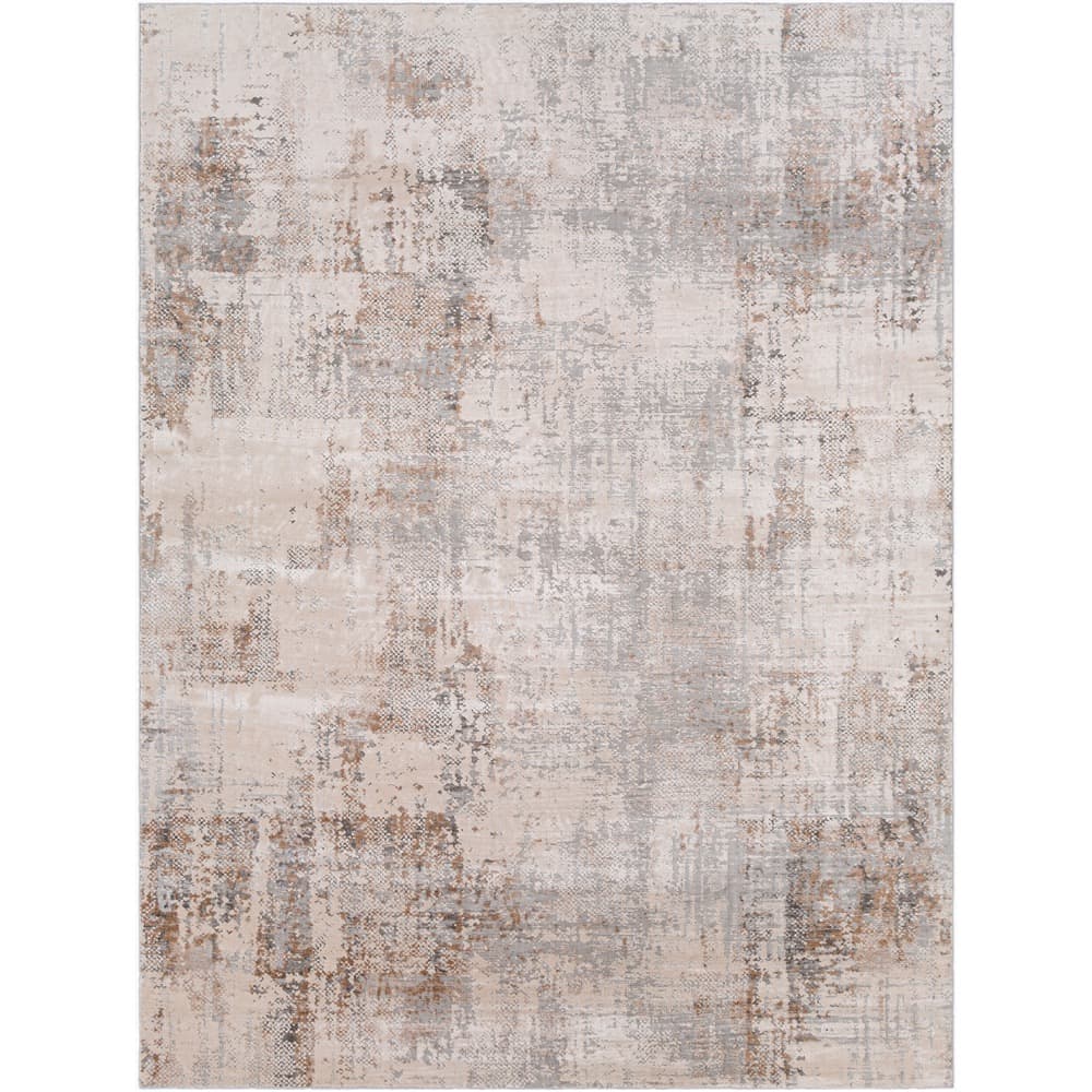 Alpine Light Gray Machine Woven Rug by Livabliss
