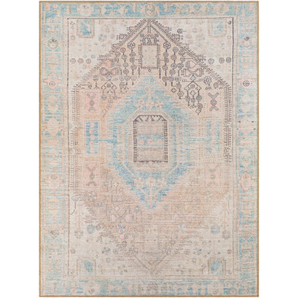 Alanya Beige Machine Woven Rug by Livabliss - Image 6