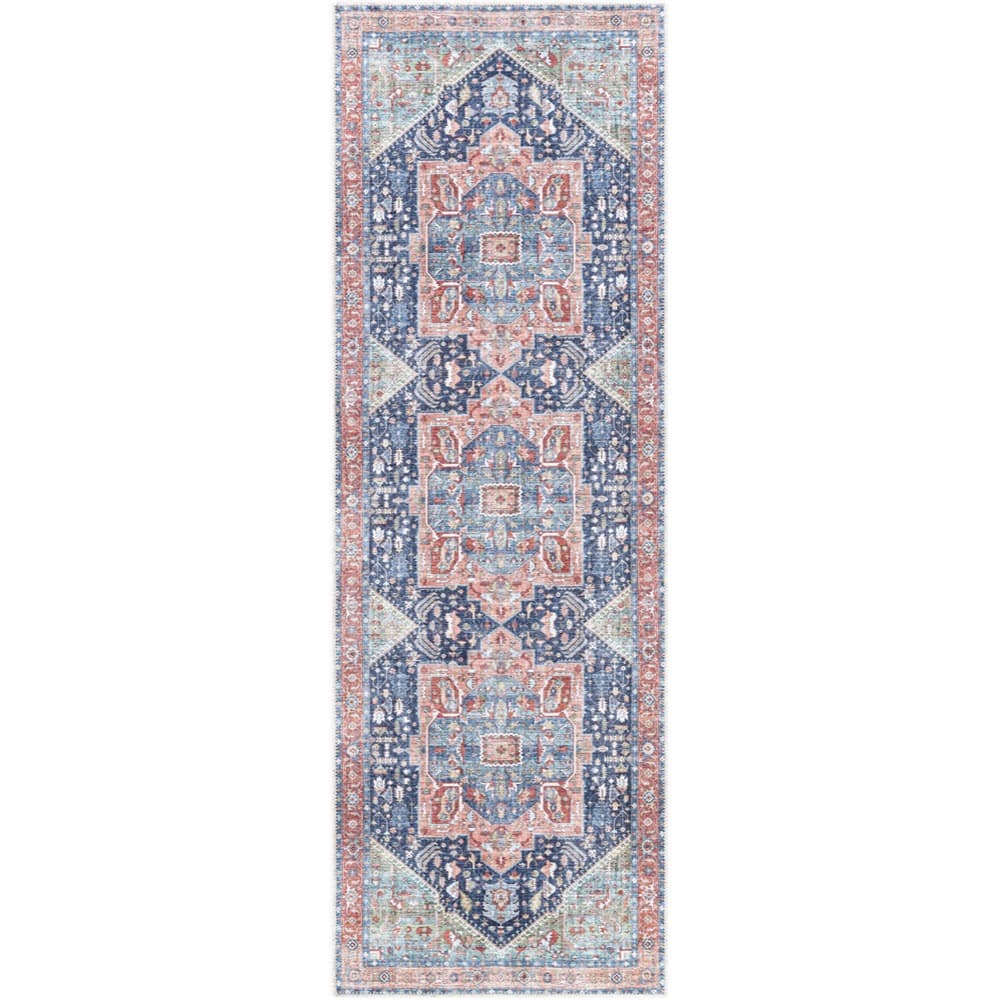 Amelie Blue Machine Woven Rug by Livabliss - Image 8