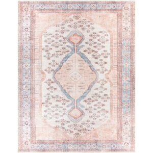 Amelie Pink Machine Woven Rug by Livabliss