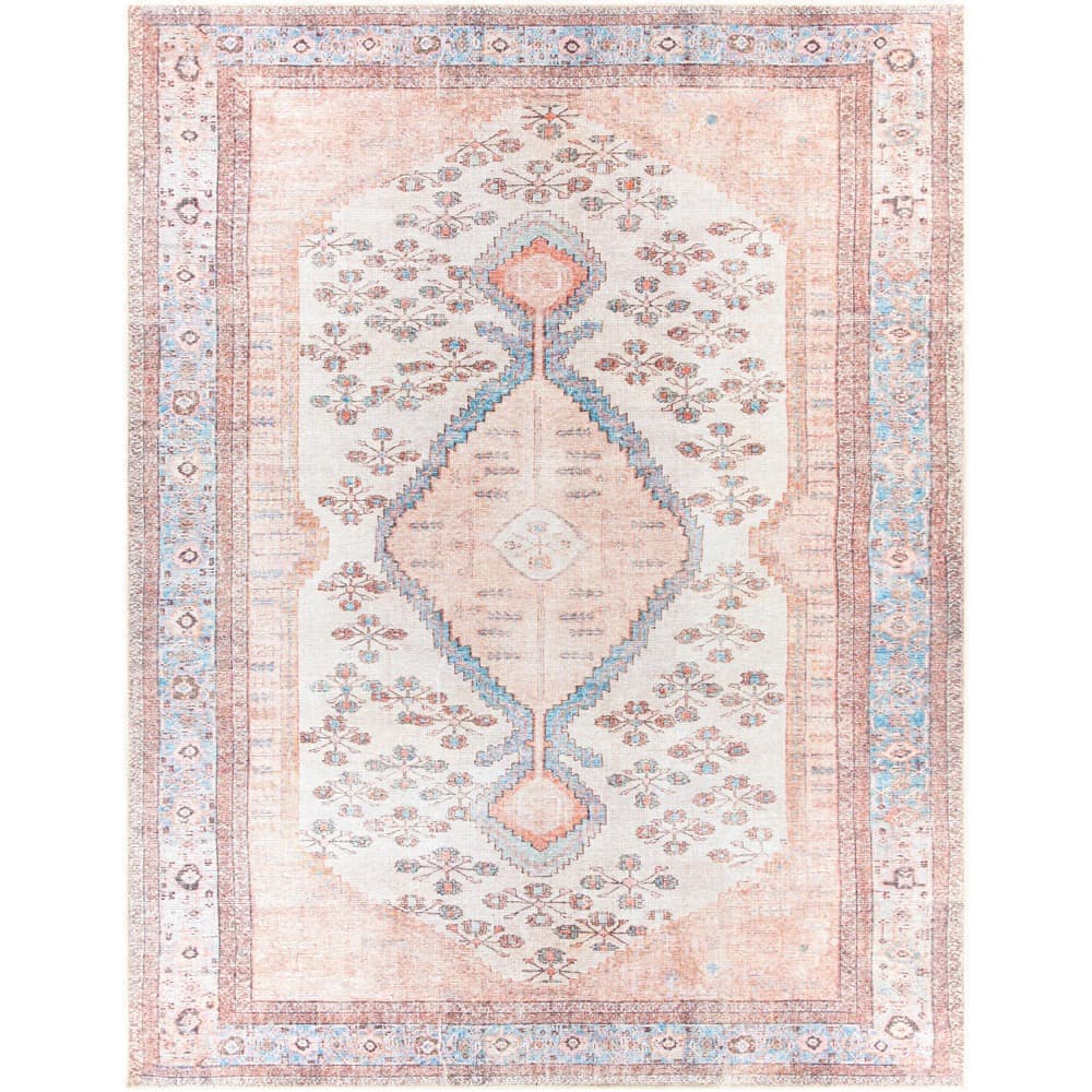 Amelie Pink Machine Woven Rug by Livabliss