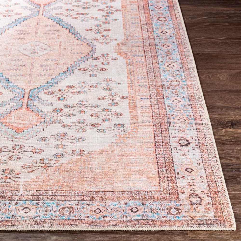 Amelie Pink Machine Woven Rug by Livabliss - Image 5
