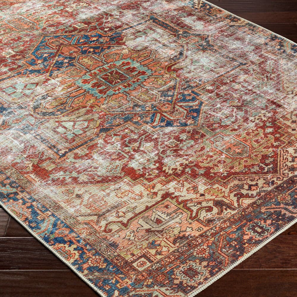 Amelie Burgandy Machine Woven Rug by Livabliss - Image 3