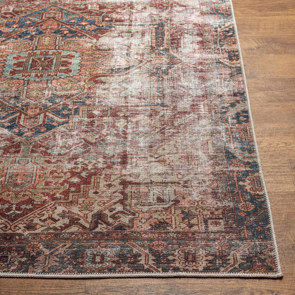 Amelie Burgandy Machine Woven Rug by Livabliss - Image 5