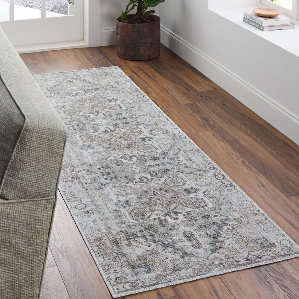 Amelie Ink Blue Machine Woven Rug by Livabliss - Image 8