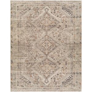 Amelie Gray Machine Woven Rug by Livabliss