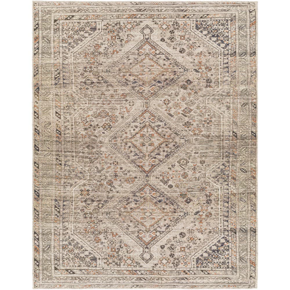Amelie Gray Machine Woven Rug by Livabliss