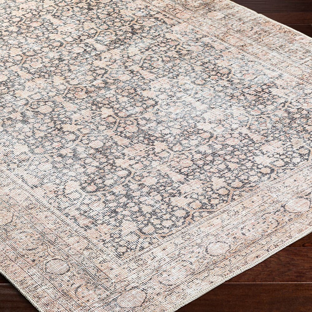 Amelie Black Machine Woven Rug by Livabliss - Image 3