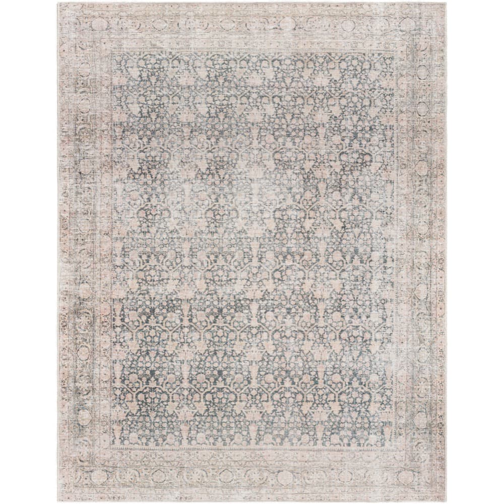 Amelie Black Machine Woven Rug by Livabliss