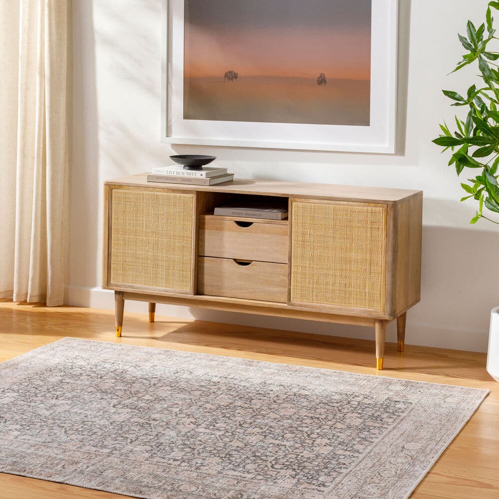 Amelie Black Machine Woven Rug by Livabliss - Image 2