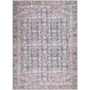 Amelie Black Machine Woven Rug by Livabliss