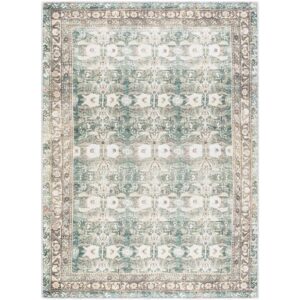 Amelie Olive Machine Woven Rug by Livabliss