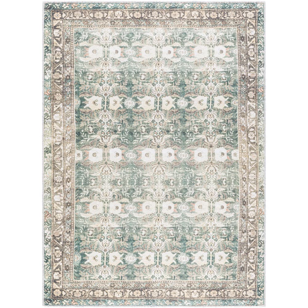 Amelie Olive Machine Woven Rug by Livabliss