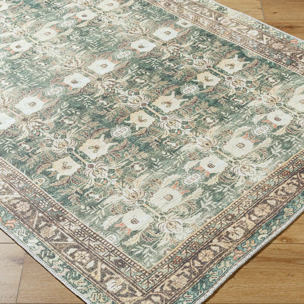 Amelie Olive Machine Woven Rug by Livabliss - Image 3