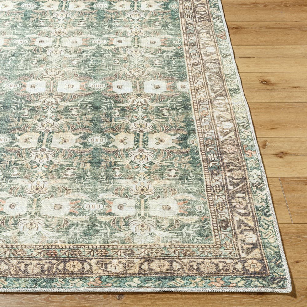 Amelie Olive Machine Woven Rug by Livabliss - Image 4