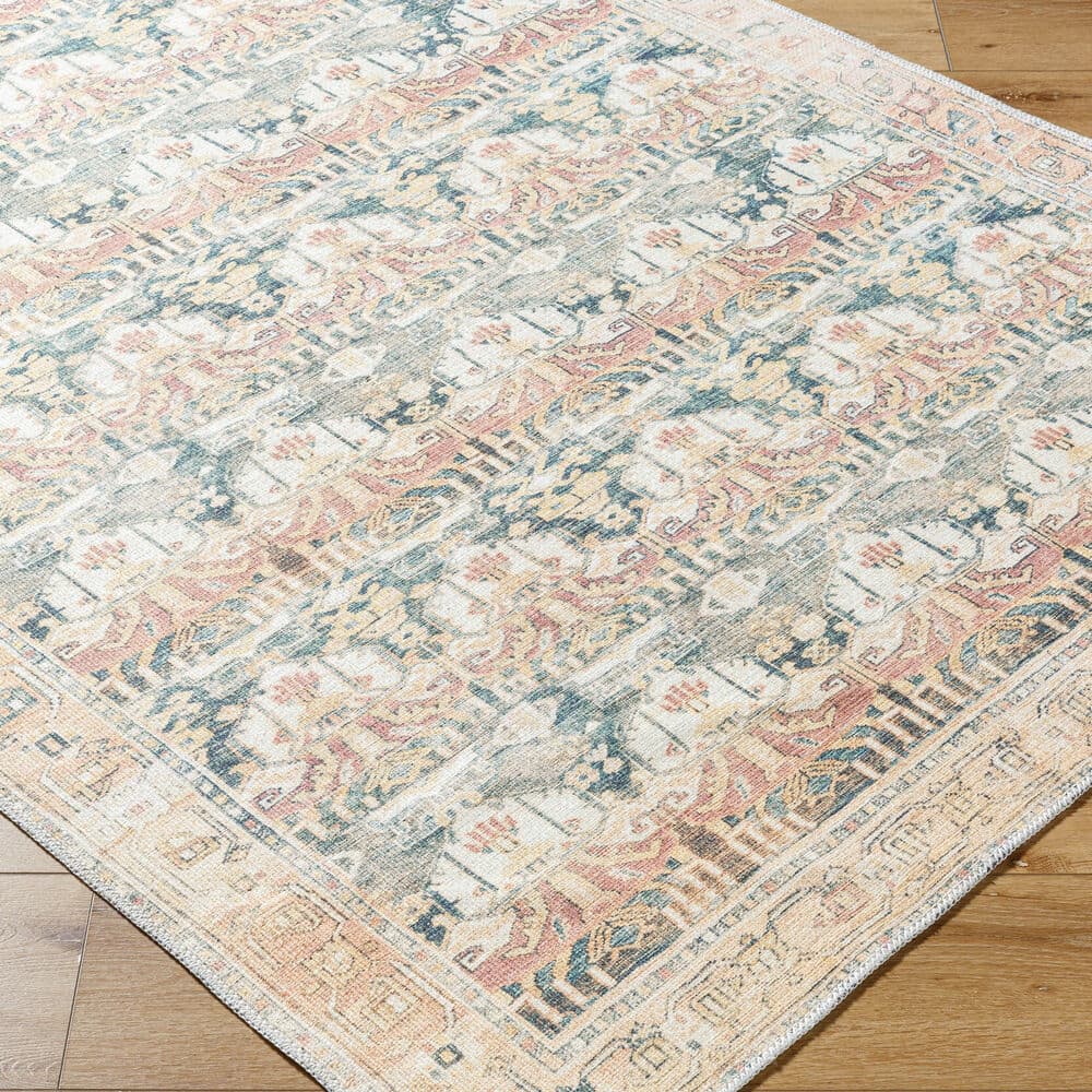 Amelie Medium Green Machine Woven Rug by Livabliss - Image 3