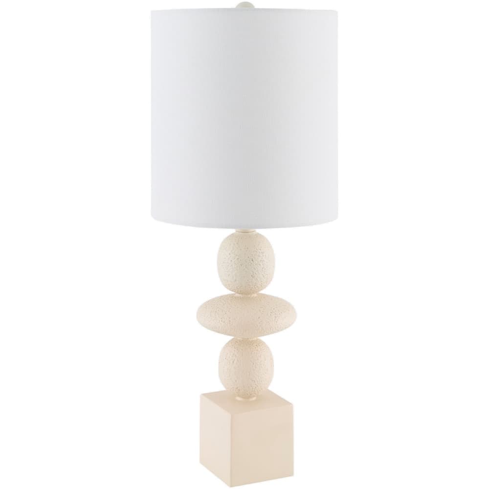 Anie Cream Resin Table Lamp by Livabliss