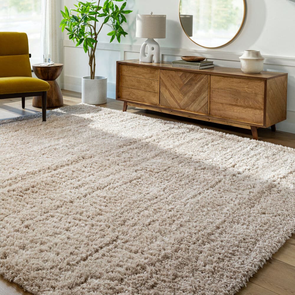 Angora Oatmeal Machine Woven Rug by Livabliss - Image 7