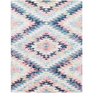 Anika White Machine Woven Rug by Livabliss