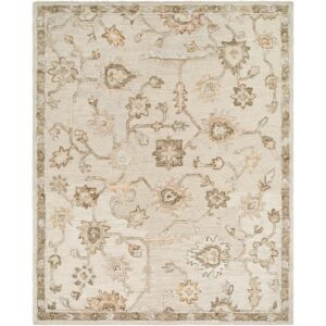 Arnold Ivory Handmade Rug by Livabliss