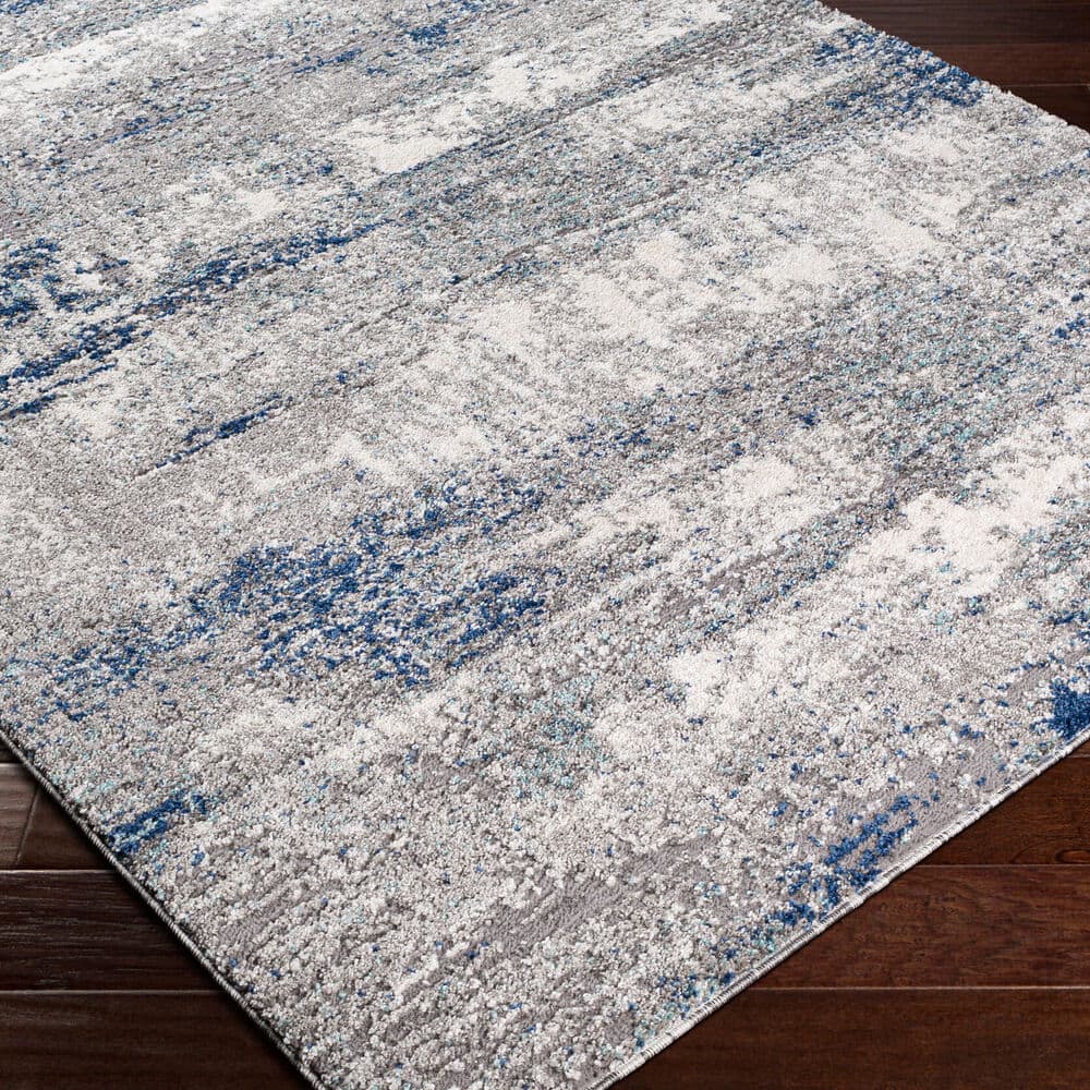 Andorra Dark Blue Machine Woven Rug by Livabliss - Image 3