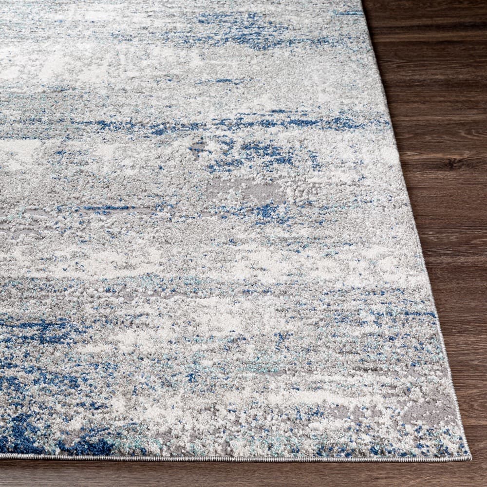 Andorra Dark Blue Machine Woven Rug by Livabliss - Image 5