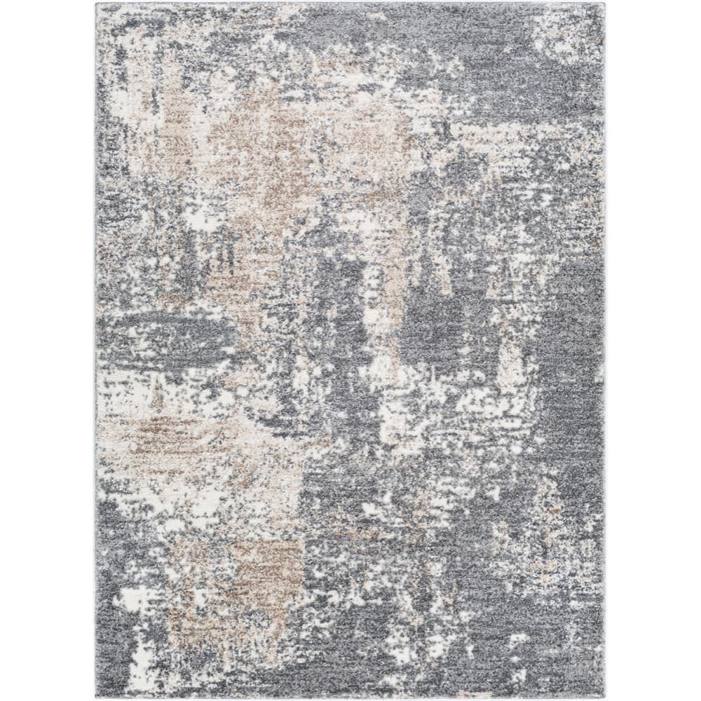 Andorra Charcoal Machine Woven Rug by Livabliss